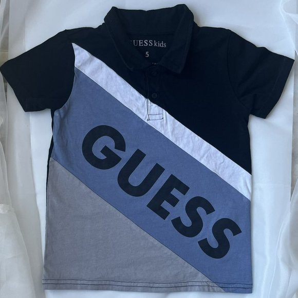 Guess Polo - Boys Dress shirt - 5t boys button up dress shirt - Guess Kids - Picture 1 of 4